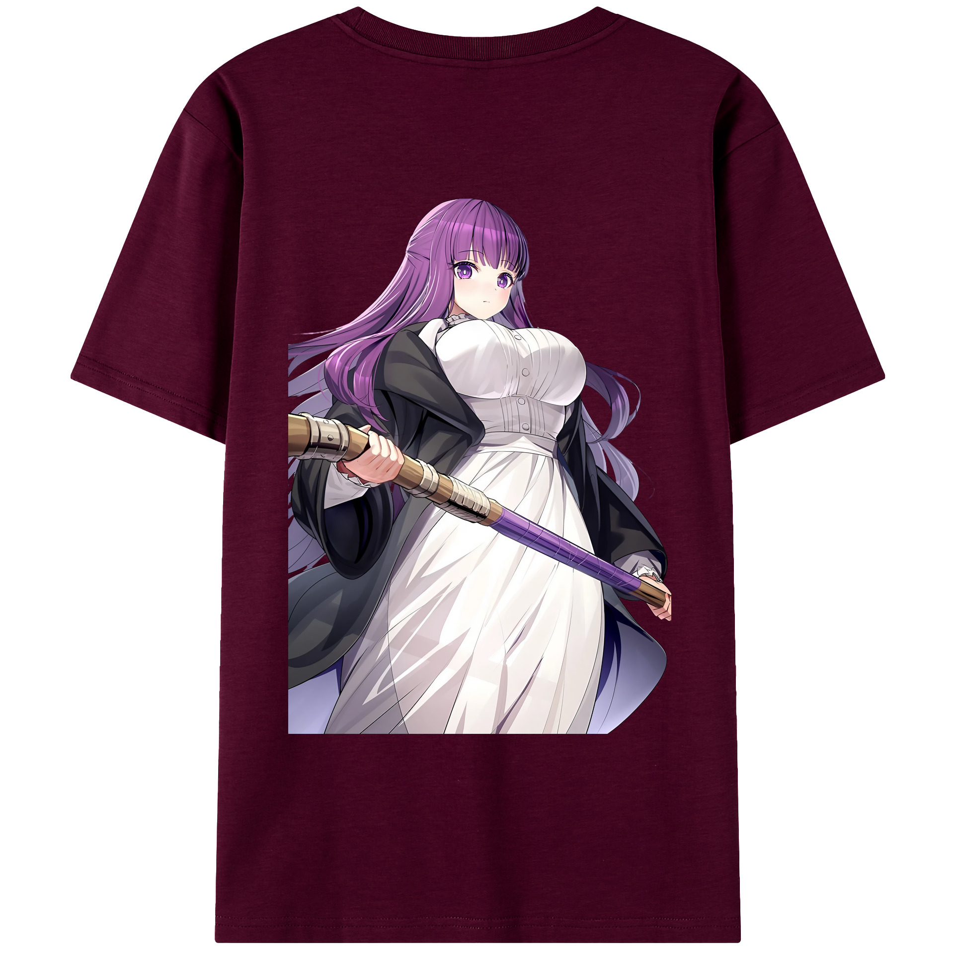 （画像用） 葬送のフリーレン Frieren レディース半袖Tシャツ(バックプリント)